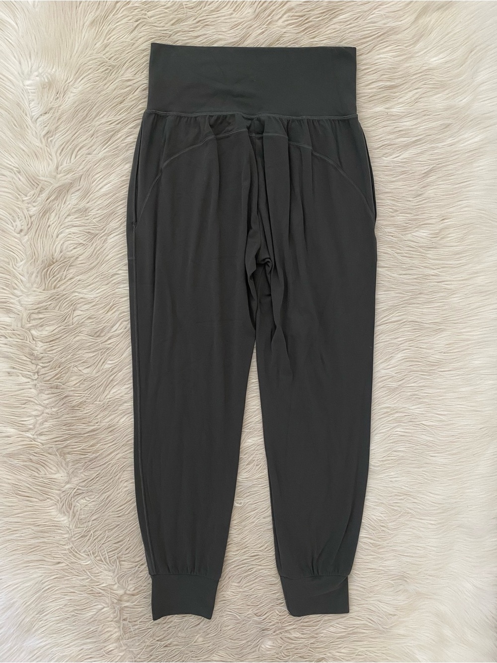 Athleta Cruise Jogger Powervita Black Olive Green Gray High Rise Athleisure S - Picture 8 of 13
